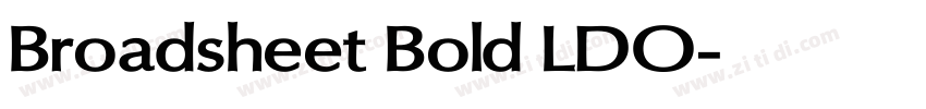 Broadsheet Bold LDO字体转换